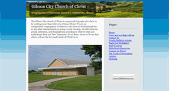 Desktop Screenshot of gibsoncitychurchofchrist.com