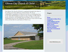 Tablet Screenshot of gibsoncitychurchofchrist.com